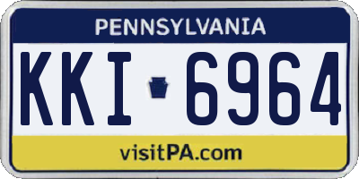 PA license plate KKI6964