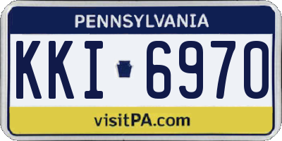 PA license plate KKI6970