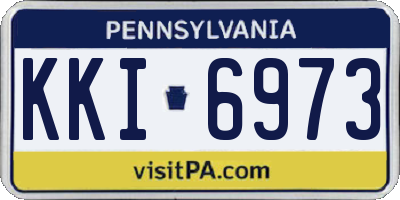 PA license plate KKI6973