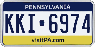 PA license plate KKI6974