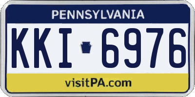 PA license plate KKI6976