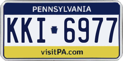 PA license plate KKI6977