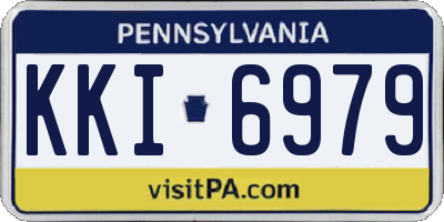 PA license plate KKI6979