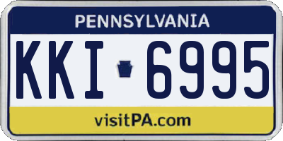 PA license plate KKI6995