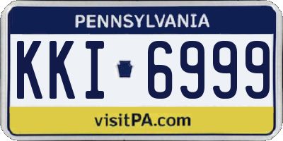 PA license plate KKI6999