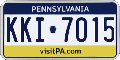 PA license plate KKI7015