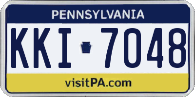 PA license plate KKI7048