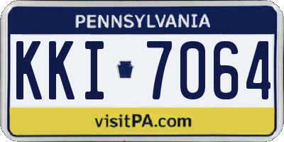 PA license plate KKI7064