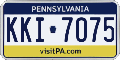PA license plate KKI7075