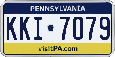PA license plate KKI7079