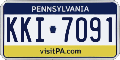 PA license plate KKI7091