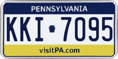 PA license plate KKI7095