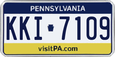 PA license plate KKI7109