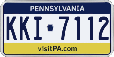 PA license plate KKI7112