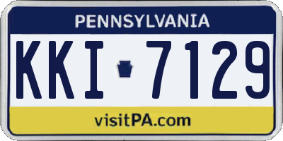 PA license plate KKI7129