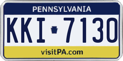 PA license plate KKI7130
