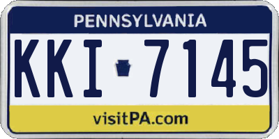PA license plate KKI7145