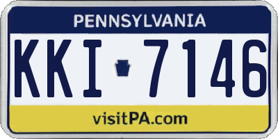 PA license plate KKI7146