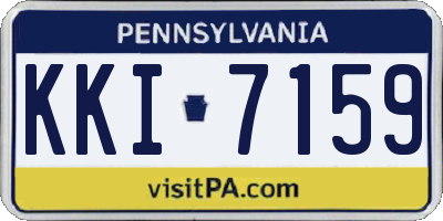 PA license plate KKI7159