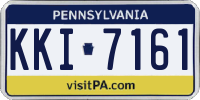 PA license plate KKI7161