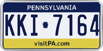 PA license plate KKI7164