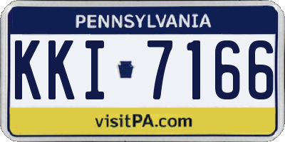 PA license plate KKI7166