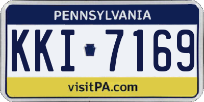 PA license plate KKI7169