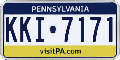 PA license plate KKI7171