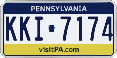 PA license plate KKI7174