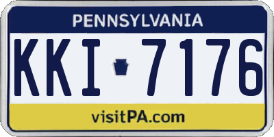 PA license plate KKI7176