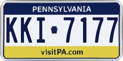 PA license plate KKI7177