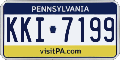 PA license plate KKI7199