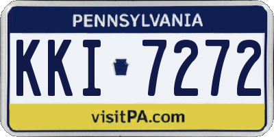 PA license plate KKI7272
