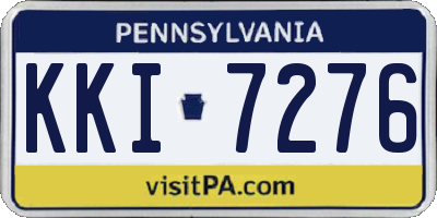 PA license plate KKI7276