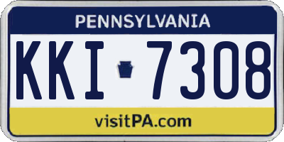 PA license plate KKI7308