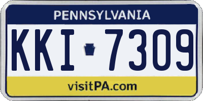 PA license plate KKI7309