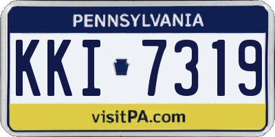 PA license plate KKI7319