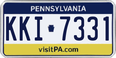 PA license plate KKI7331