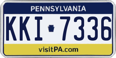 PA license plate KKI7336