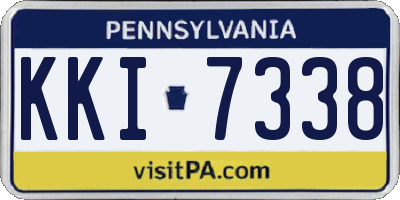 PA license plate KKI7338