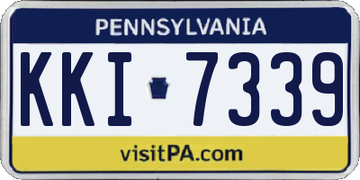 PA license plate KKI7339
