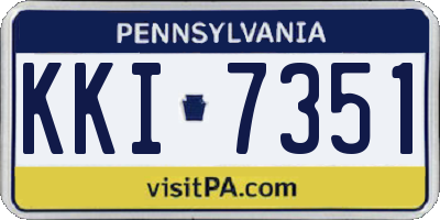 PA license plate KKI7351