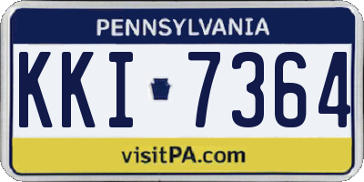PA license plate KKI7364