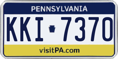 PA license plate KKI7370
