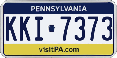 PA license plate KKI7373