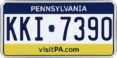 PA license plate KKI7390
