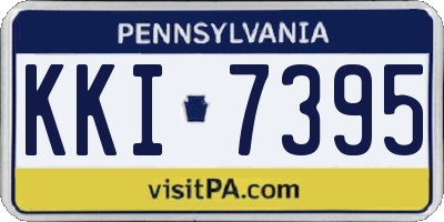 PA license plate KKI7395