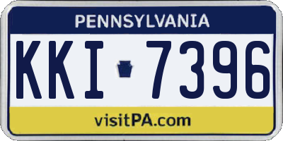 PA license plate KKI7396