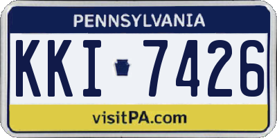 PA license plate KKI7426