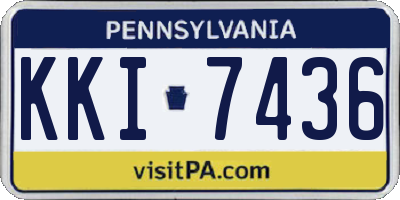PA license plate KKI7436